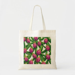 Bolsa Tote Cacto de Fruta Dragão Padrão Tropical