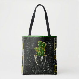 Bolsa Tote Cacto desenhado