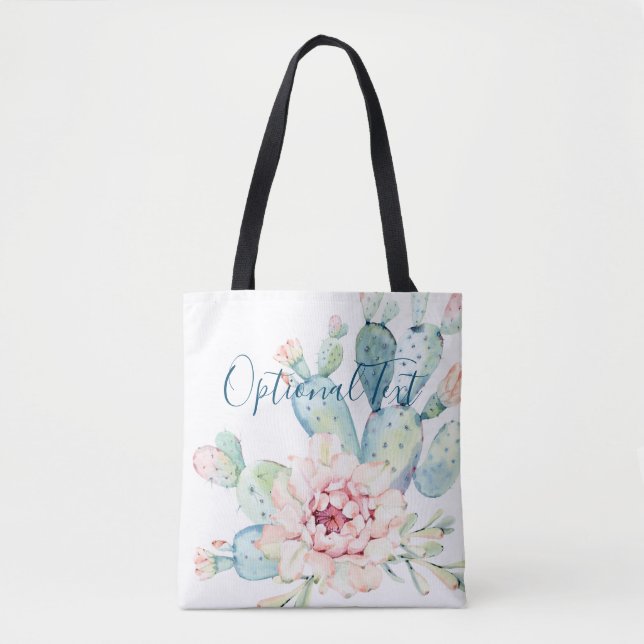 Bolsa Tote Cactus de Bloqueio de Pastel de Mola (Frente)
