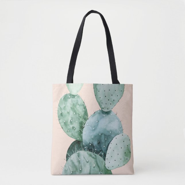 Bolsa Tote Cactus no Coral (Frente)