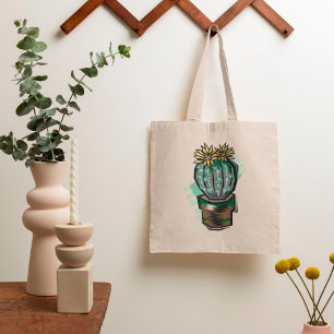 Bolsa Tote Cactus Plant In A Pot