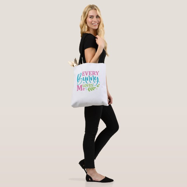 Bolsa Tote Cada Coelhinho Me Ama Páscoa Engraçada (No(a) Modelo)