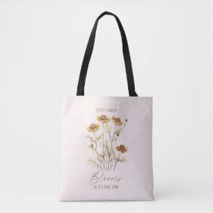 Bolsa Tote Cada Flor Bloqueia Seu Próprio Tempo - Floral Russ