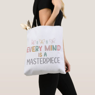 Bolsa Tote Cada Mente É Uma Aceitação De Autismo Espantoso