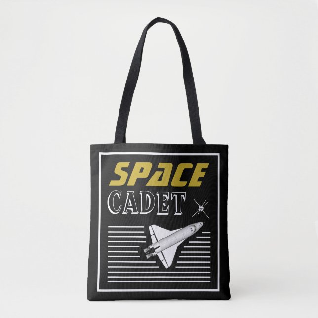 Bolsa Tote Cadete espacial, nave espacial (Frente)