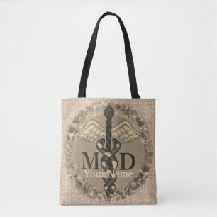 Bolsa tote Caduceus MD Doutor
