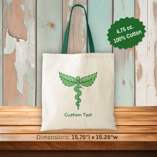 Bolsa Tote Caduco com Folhas