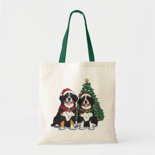 Bolsa Tote Cães Berneses de Natal