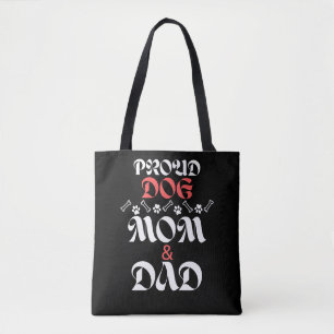 BOLSA TOTE CÃES DE CÃO E CÃES DE CACHORRO E PAI ADORAM PETS