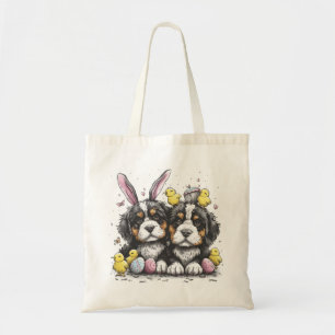 Bolsa Tote Cães de Montanha Bernese páscoas
