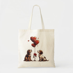 Bolsa Tote Cães dias de os namorados