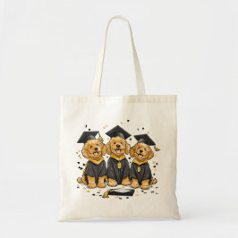 Bolsa Tote Cães Goldendoodle de Formatura