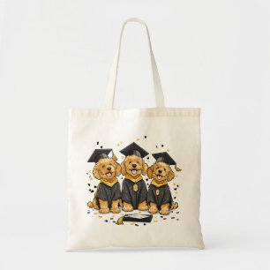 Bolsa Tote Cães Goldendoodle de Formatura