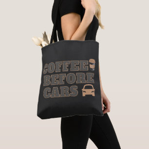 Bolsa Tote Café Antes dos Carros   Presente Fofo para Amantes