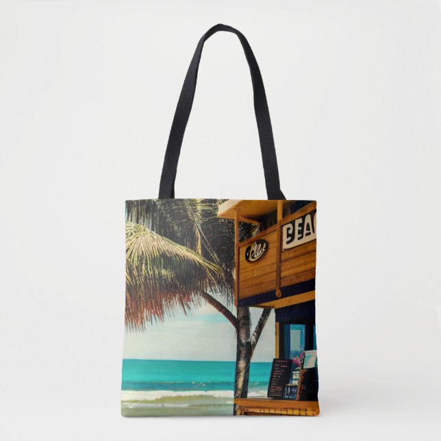 Bolsa Tote Café Bar da Praia de Bali (Frente)
