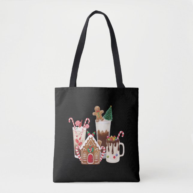 Bolsa Tote Café Café Café Café Café Presente Xmas (Frente)