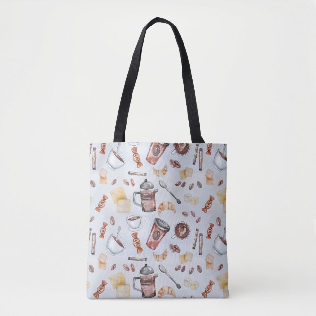Bolsa Tote Café cafeemania cafeína (Frente)