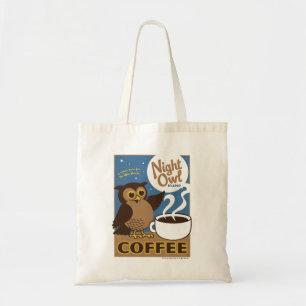 Bolsa Tote Café da coruja de noite
