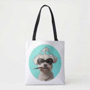 Bolsa Tote Café da Manhã Clássico Chic Arte de Filme Maltês