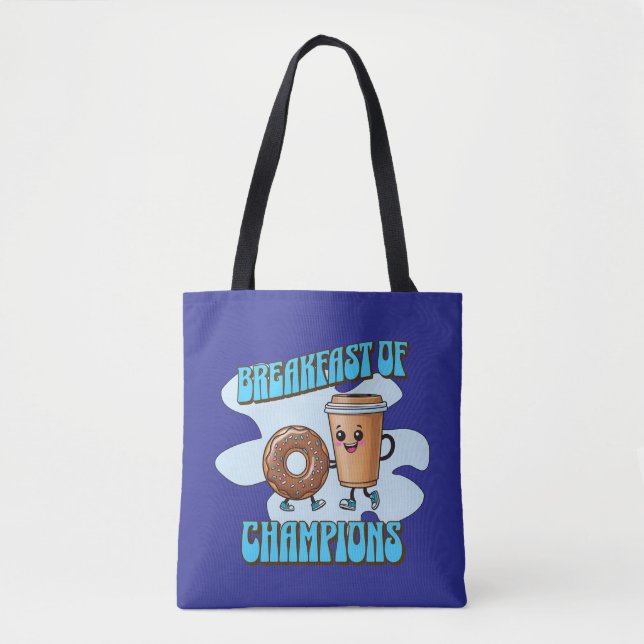 Bolsa Tote Café da Manhã dos Campeões (Frente)