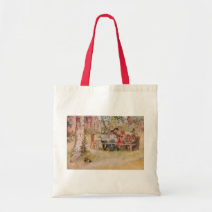 Bolsa Tote Café da manhã sob o Big Birch de Carl Larsson