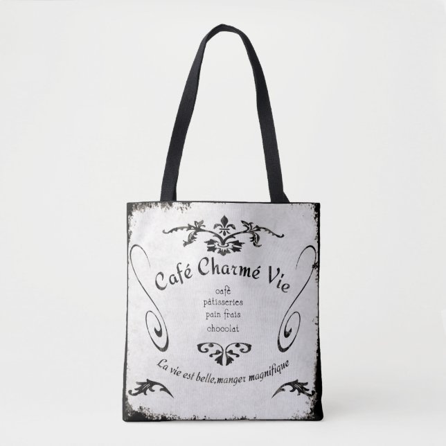 Bolsa Tote Café da Vida Encantadora (Frente)