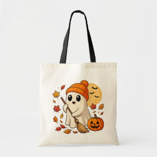 Bolsa Tote Café de Fantasma de Halloween Abóbora Sazão Assust