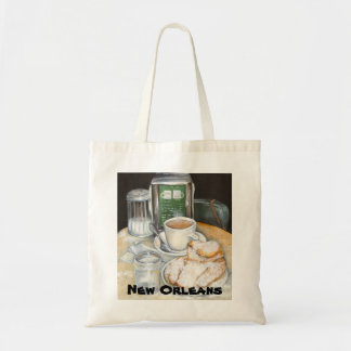 Bolsa Tote Café de Nova Orleães e saco de Beignets
