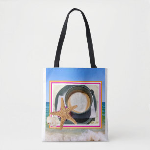 Bolsa Tote Café de Verão, sobremesa, vista para o saco.