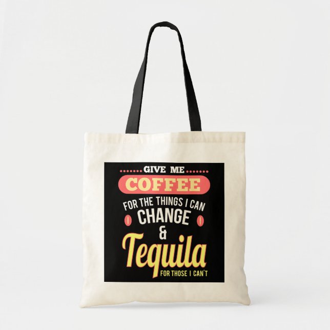 Bolsa Tote Café Divertido e Tequila Tira Bebidas Margarita (Frente)