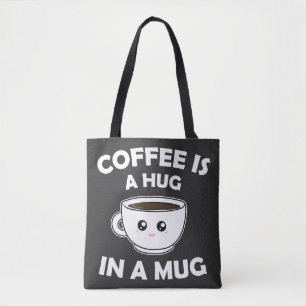 Bolsa Tote Café é abraço em uma caneca Kawaii