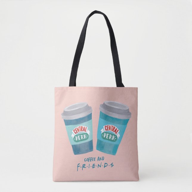 Bolsa Tote Café e AMIGOS™ (Frente)