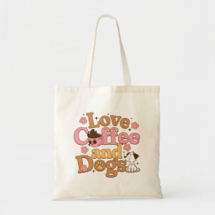 Bolsa Tote Café e Cães Retro Amor