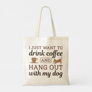 Bolsa Tote Café E Cão