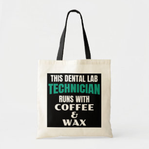 Bolsa Tote Café E Cera De Um Técnico De Laboratório Dental