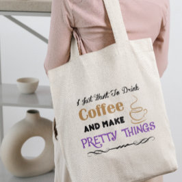 Bolsa Tote Café e coisas bonito