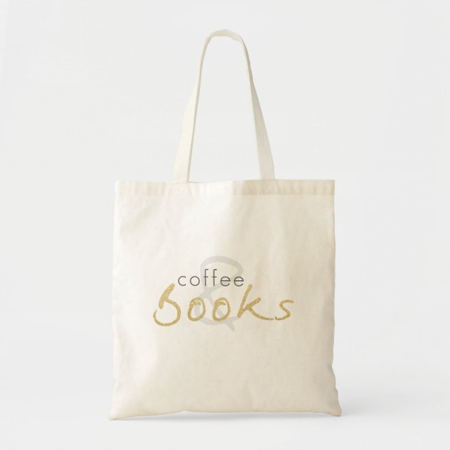 Bolsa Tote Café e livro - Saco de ferramentas (Frente)
