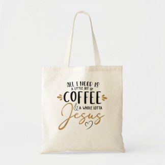 Bolsa Tote Café E Muitos Jesus Amam Café Christi