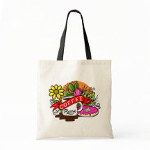 Café e Rosquinha de Tatuagem Colorida