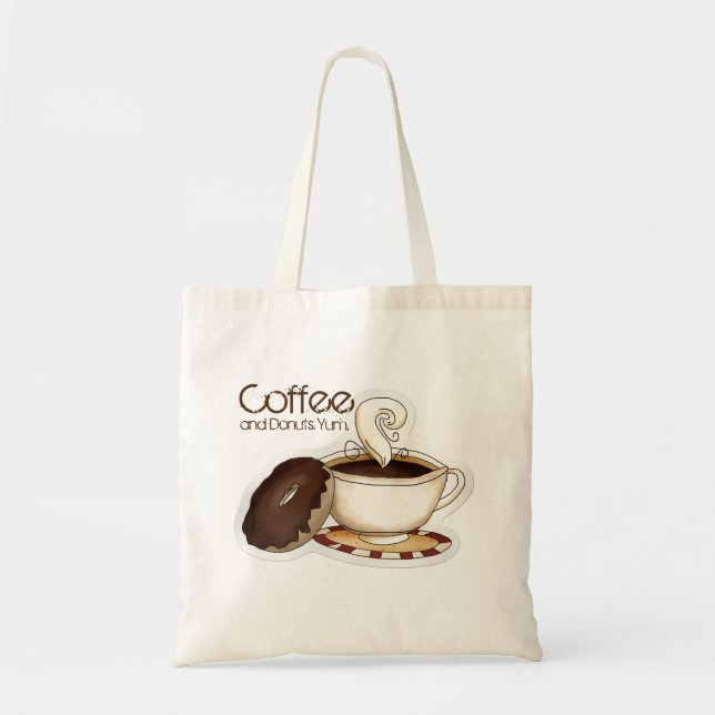 Bolsa Tote Café e rosquinhas (Frente)
