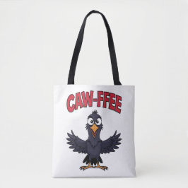 Bolsa Tote Café Engraçado com CAW FFEE