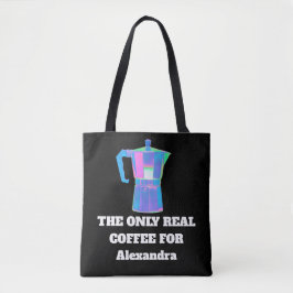 Bolsa Tote Café Engraçado Snob Nome Personalizado O Único Caf