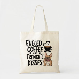 Bolsa Tote Café Francês Bonito Café Amante Francês Cachorro M