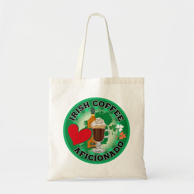 Bolsa Tote Café irlandês Aficionado (Frente)