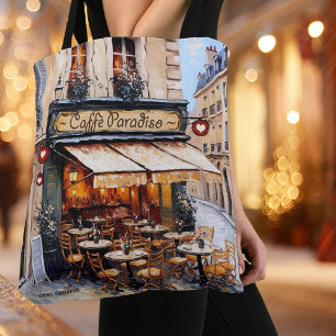 Bolsa Tote Café Italiano Aquarela Amante do Café