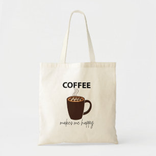 Bolsa Tote Café Me Faz Feliz Café