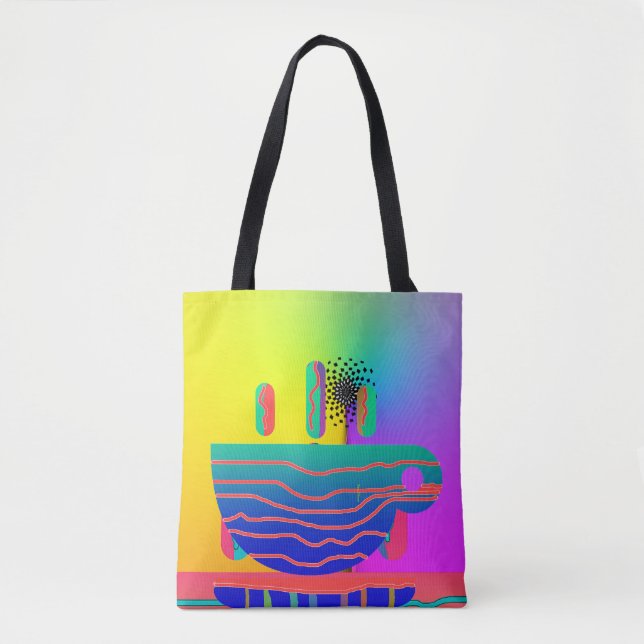 Bolsa Tote Café ou Chá? Decoração  (Frente)