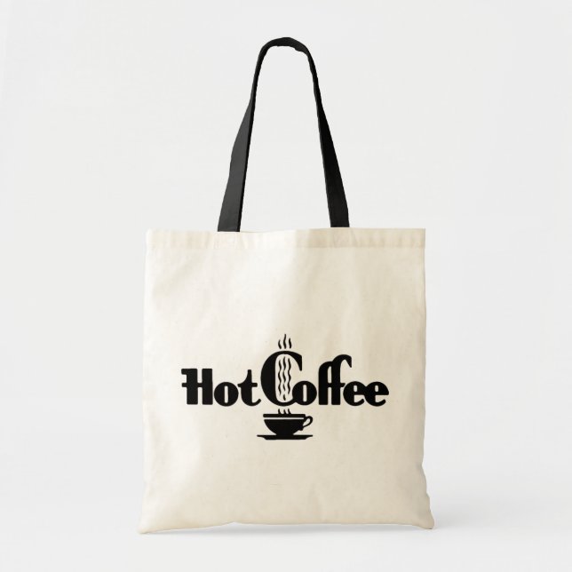 Bolsa Tote Café quente retrô (Frente)