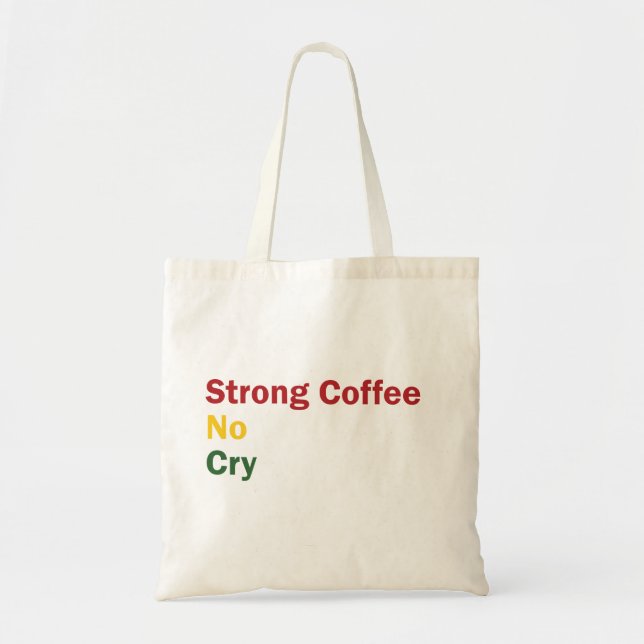 Bolsa Tote Café rasta (Frente)