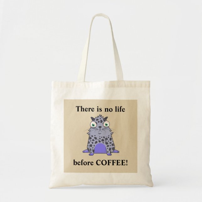 Bolsa Tote Caffelotta cryptokitty quer café (Frente)